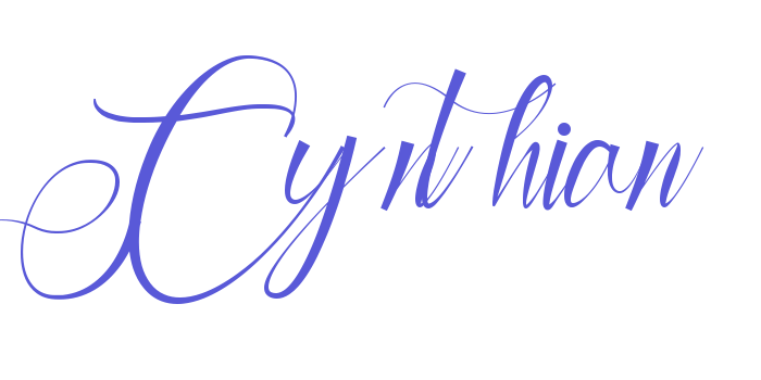 Cynthian Font Download