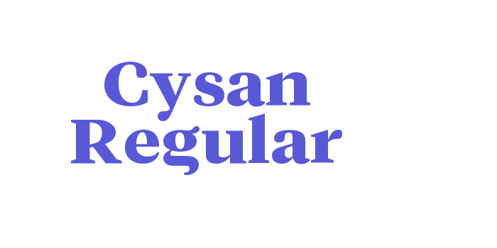 Cysan Regular Font Download