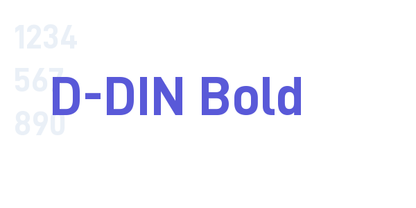 D-DIN Bold font free