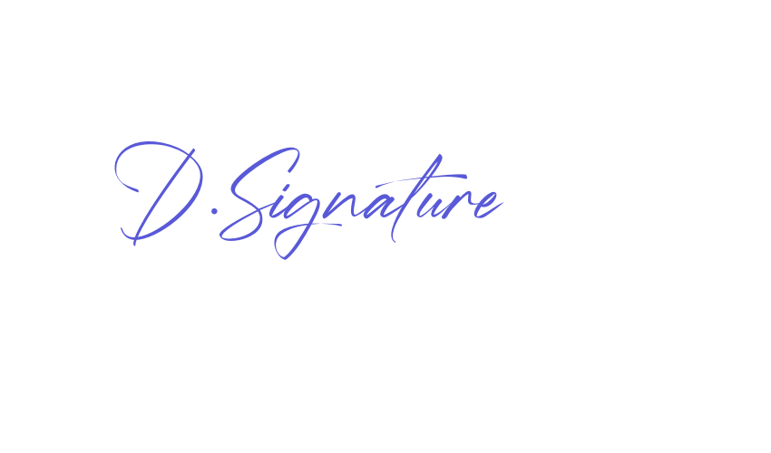 D.Signature Font Download