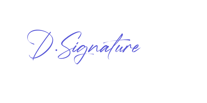 D.Signature Font Download