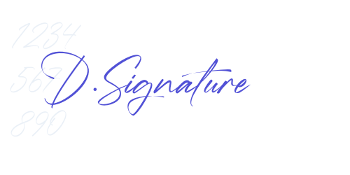 D.Signature-font-download