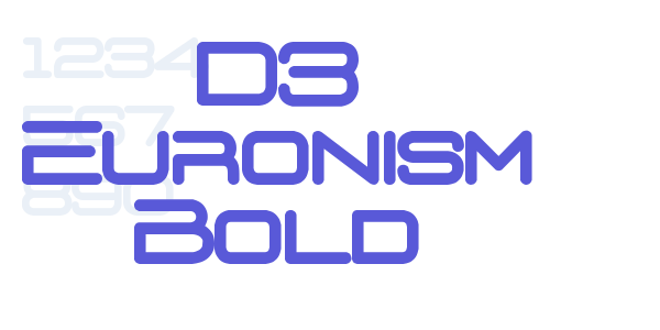 D3 Euronism Bold font