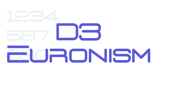 D3 Euronism font