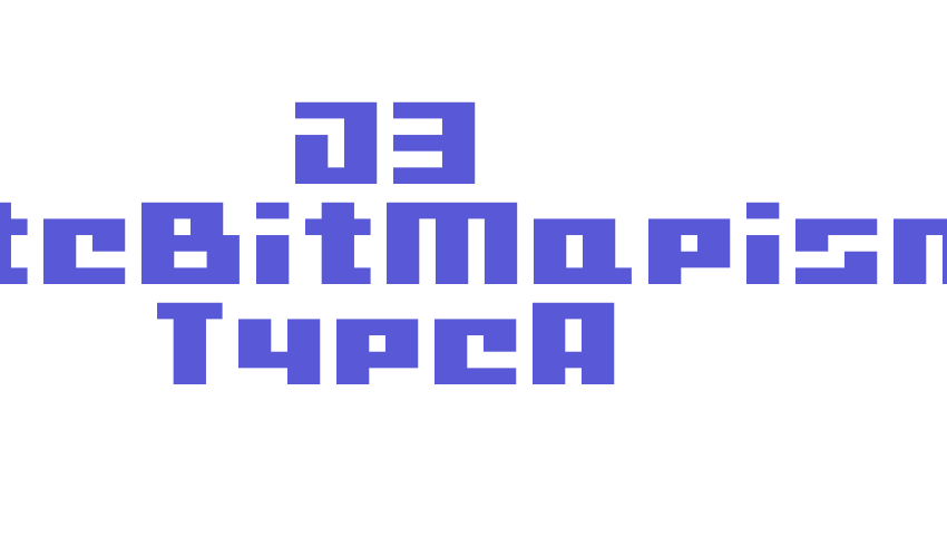 D3 CuteBitMapism TypeA Font Download