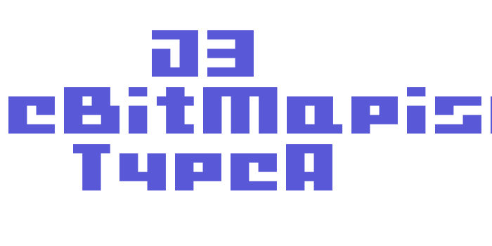 D3 CuteBitMapism TypeA Font Download