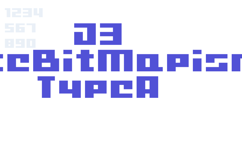 D3 CuteBitMapism TypeA-font-download