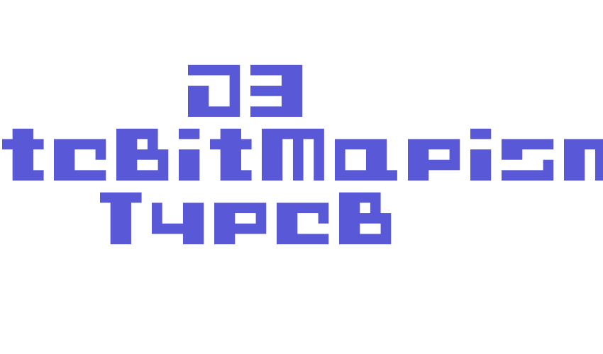 D3 CuteBitMapism TypeB Font Download