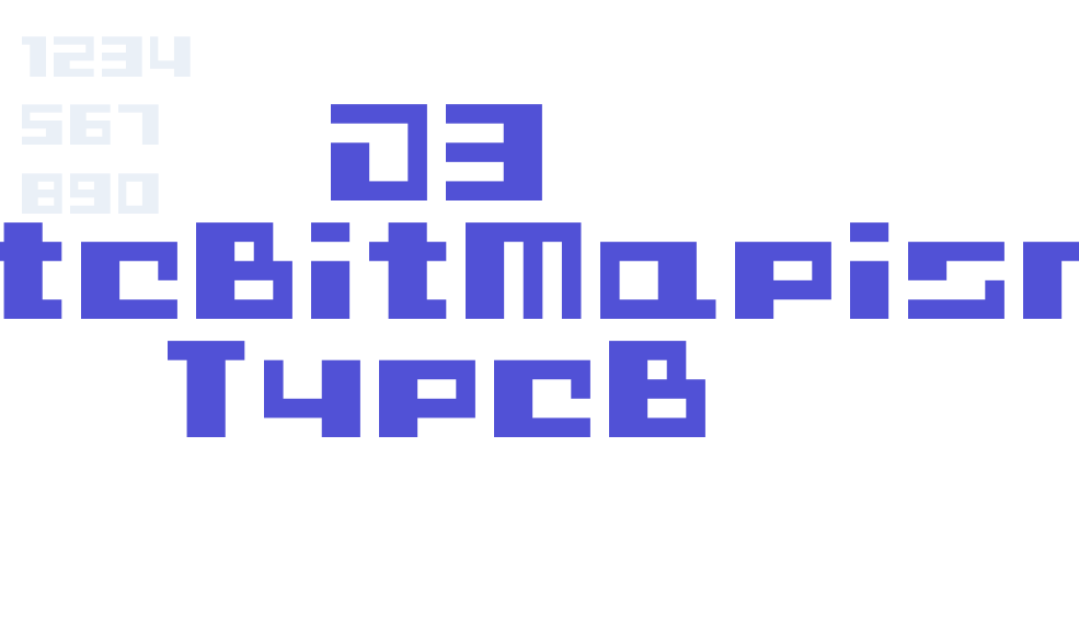 D3 CuteBitMapism TypeB-font-download