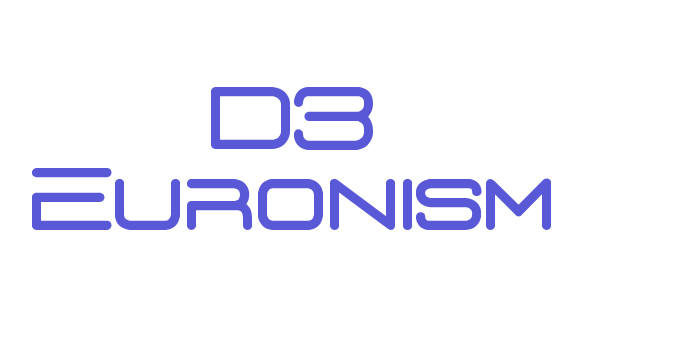 D3 Euronism Font Download