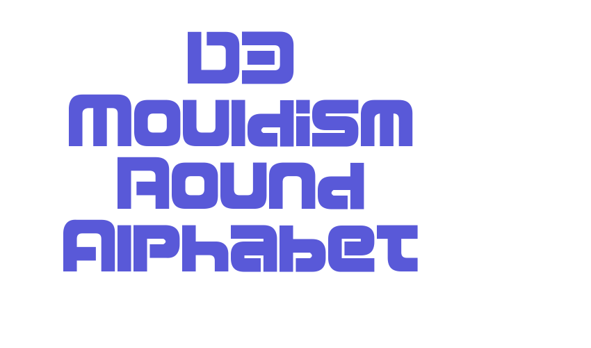 D3 Mouldism Round Alphabet Font Download