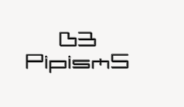 D3 PipismS Font