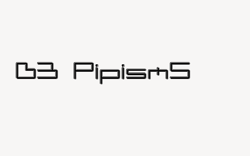 D3 PipismS Font