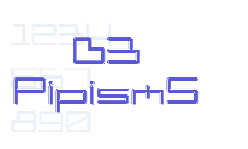 D3 PipismS Font Download