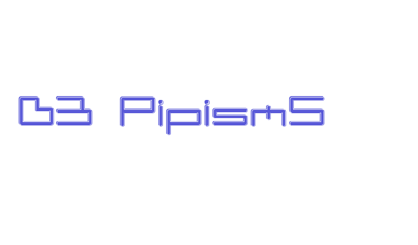 D3 PipismS Font