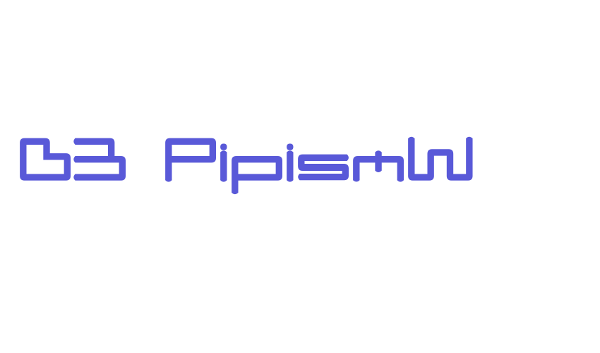 D3 PipismW Font