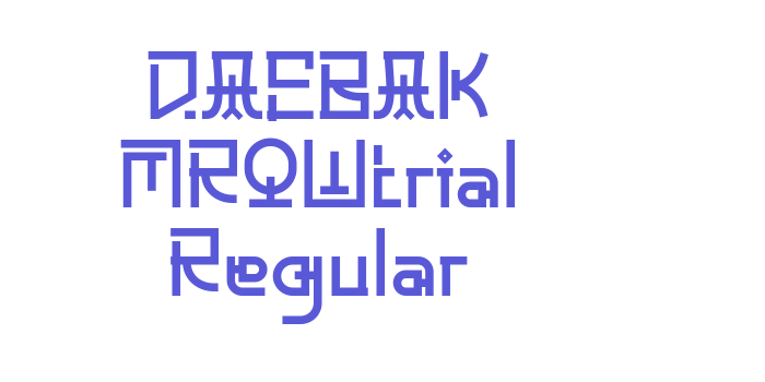 DAEBAK MROWtrial Regular Font Download