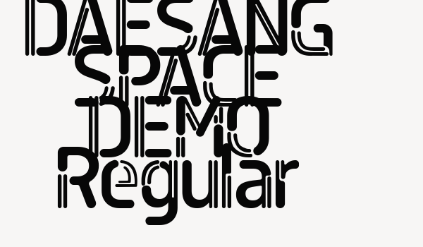 DAESANG SPACE DEMO Regular Font