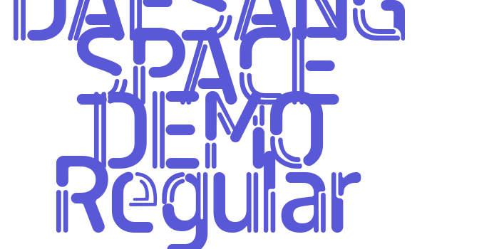 DAESANG SPACE DEMO Regular Font