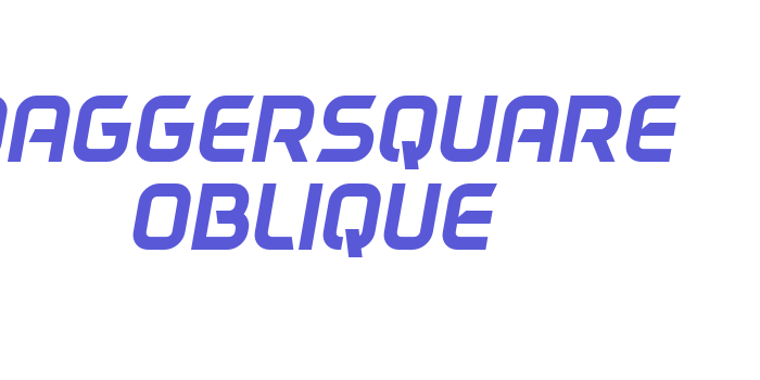 DAGGERSQUARE OBLIQUE Font Download