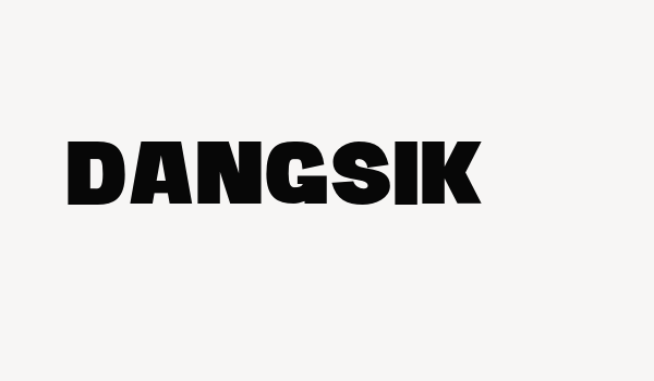 DANGSIK Font