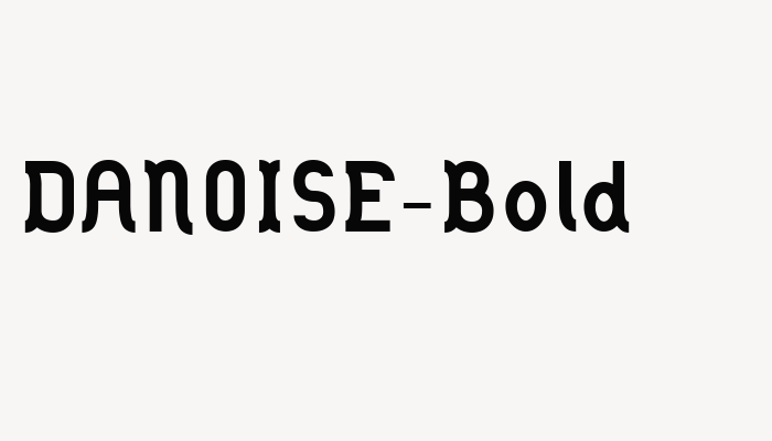 DANOISE-Bold font download