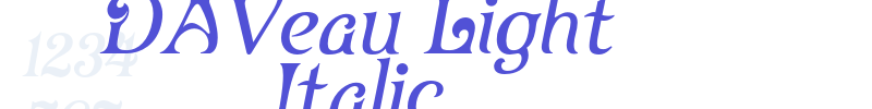 DAVeau Light Italic