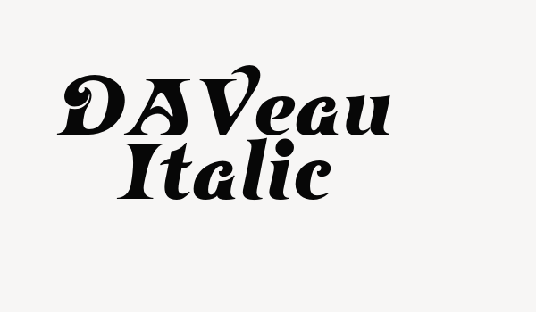 DAVeau Italic Font