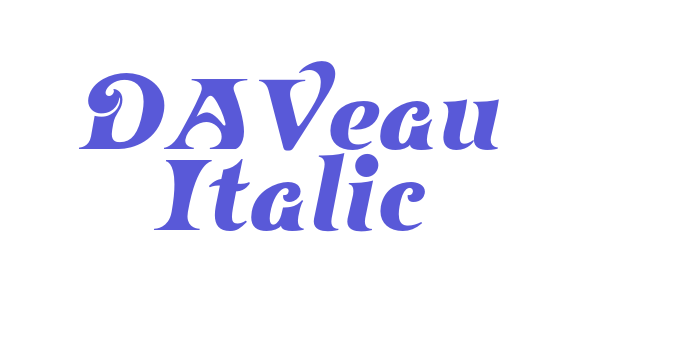 Download DAVeau Italic Font