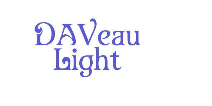 DAVeau Light Font Download