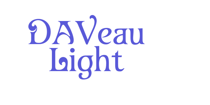 DAVeau Light Font