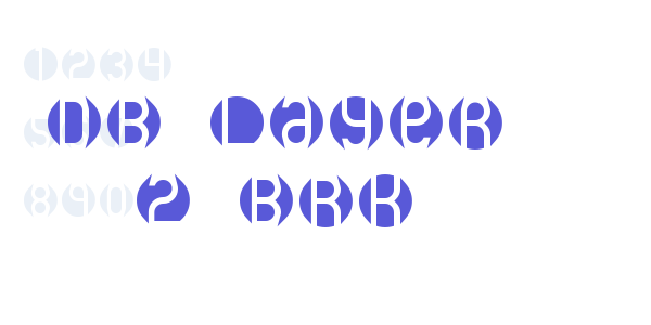 DB Layer 2 BRK font