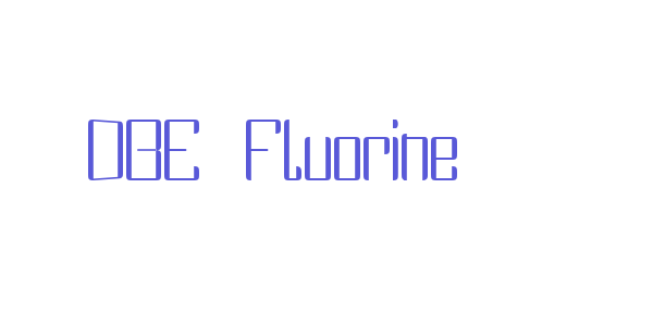 DBE Fluorine font free