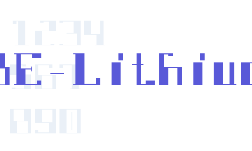 DBE-Lithium Font Download