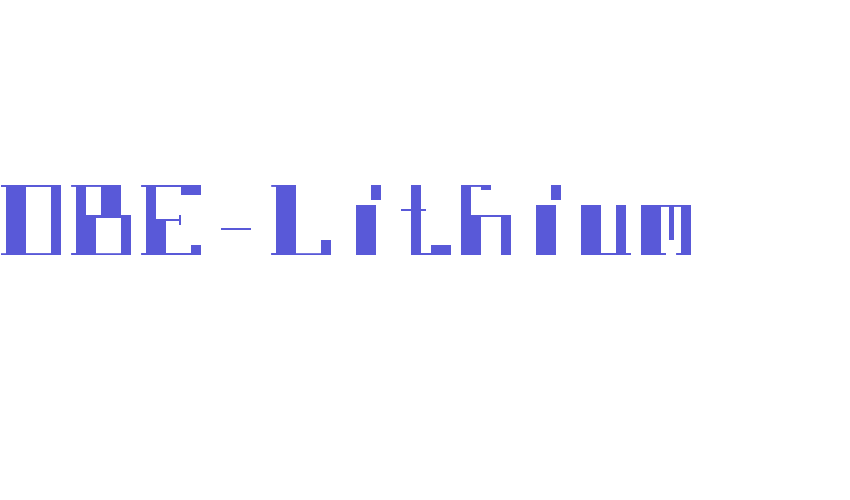 DBE-Lithium Font Download