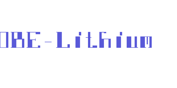 DBE-Lithium Font Download