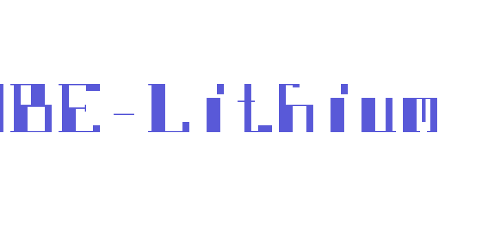 DBE-Lithium Font