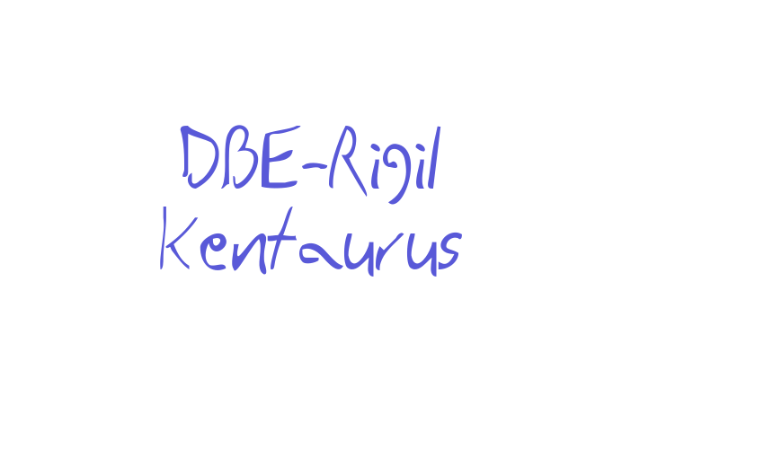 DBE-Rigil Kentaurus Font