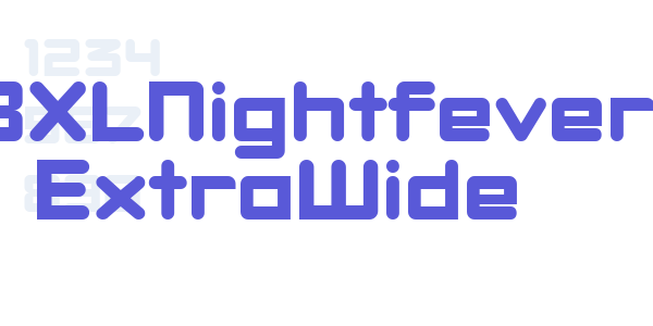 DBXLNightfever ExtraWide font