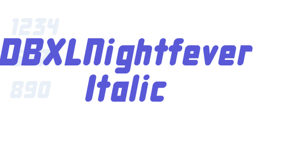 DBXLNightfever Italic font