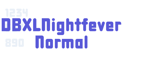 DBXLNightfever Normal font