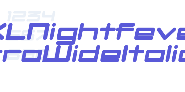 DBXLNightfever UltraWideItalic font