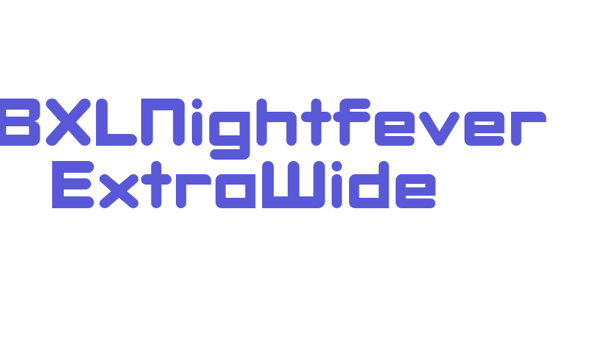 DBXLNightfever ExtraWide Font