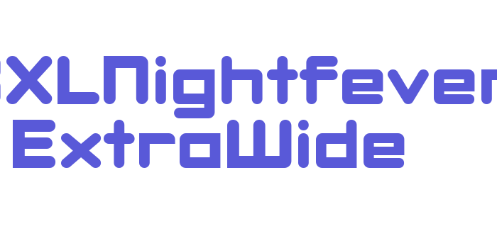 DBXLNightfever ExtraWide Font