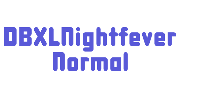 DBXLNightfever Normal Font Download