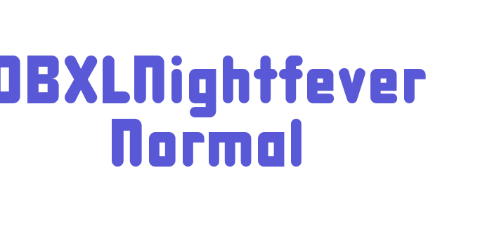 DBXLNightfever Normal Font