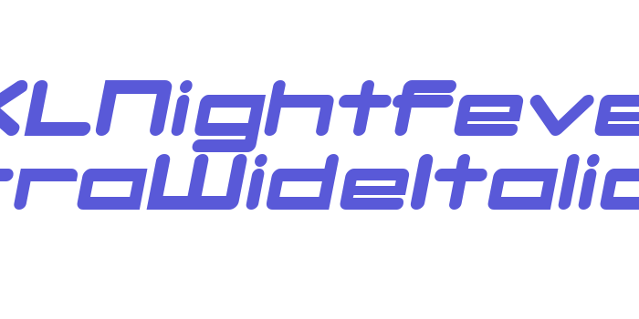 DBXLNightfever UltraWideItalic Font Download