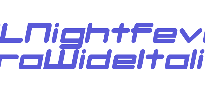 DBXLNightfever UltraWideItalic Font