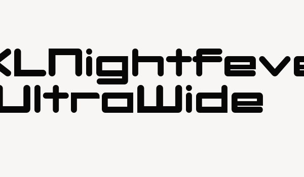 DBXLNightfever UltraWide Font