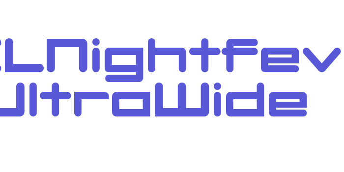 DBXLNightfever UltraWide Font